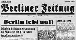 Mai in algier und oran. Popular Und Stets Auf Der Linie Die Berliner Zeitung In Den Ersten Nachkriegsjahren