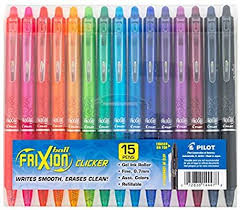 Amazon Com Pilot Frixion Clicker Erasable Refillable Retractable Gel Ink Pens Fine Point Assorted C Frixion Erasable Pens Pilot Frixion Pens Gel Ink Pens
