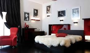 Contemporary living room interior designs warm. Red Black And White Interiors Living Rooms Kitchens Bedrooms