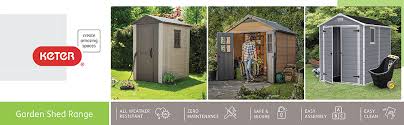 Take charge of clutter with the factor 4x6 storage shed from keter. Amazon Com Keter Factor 4x6 Outdoor Storage Shed Store Patio Furniture Garden Tools Bike Accesories Beach Chairs Or Lawn Mowers Taupe Brown Storage Sheds Garden Outdoor
