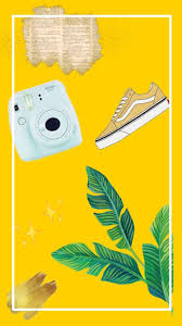 Bedroom wall collage photo wall collage picture wall tartan fabric gingham fabric yellow line yellow black yellow aesthetic pastel rainbow aesthetic. Yellow Vans Tumblr Wallpapers Wallpaper Cave