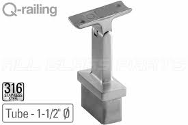 Get free shipping on qualified stair handrail brackets products or buy online pick up in store today. Square Line Post Adjustable Handrail Bracket To Round 1 5