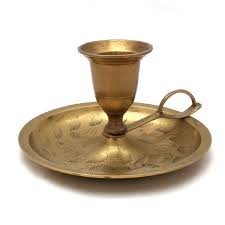 Antique brass candle holder with handle. Pin On Lampak