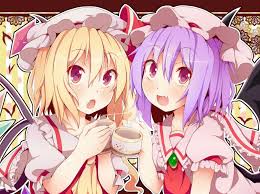 Pretty purple highlights and balayage ideas for blonde, brunette and red hair 1. Touhou Girls Blonde Hair Fang Flandre Scarlet Hat Kan Lee Purple Hair Red Eyes Remilia Scarlet Short Hair Touhou Wings Wallpaper 1440x1071 201964 Wallpaperup