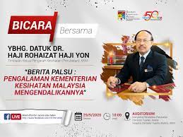 Puan anis nadia binti ahmad. Majlis Bicara Bersama Ybhg Datuk Dr Hj Rohaizat Hj Yon Timbalan Ketua Pengarah Kesihatan Perubatan Hctm
