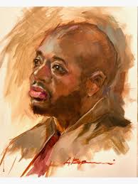 Pretentious Cleveland Portrait Artists drawing live