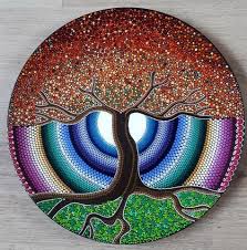 Dibujo de puntillismo de arbol bonito y facil. 140 Ideas De Puntillismo Arboles En 2021 Puntillismo Pintura De Puntos Pinturas