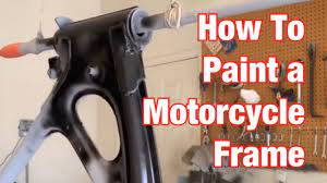 Spray Paint A Vintage Cb350 Cl350 Motorcycle Frame Youtube