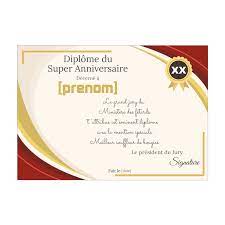 Diplome anniversaire mariage noce gratuit à imprimer carte 406. Diplome Pour Un Anniversaire Humour Carte Anniversaire A Imprimer Anniversaire Diplome