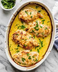 You Only Need 3 Ingredients For This Baked Chicken Caesar Recipe Caesar Chicken 3 Ingredient Dinners Recipes