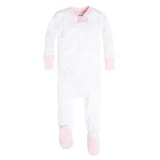 Burt S Bees Baby Burt S Bees Baby Organic Cotton Baby Girl 1 Piece Snug Fit Footie Pajamas Walmart Com Walmart Com