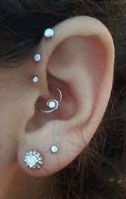 Dazzle Opal Ear Piercing In Baby Blue Earings Piercings Ear Piercing Studs Cool Piercings