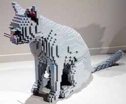 Lifesize Lego Cat Lego Lego Sculptures Lego Creations