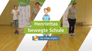 Henriettas Bewegte Schule 22 Vier Felder Hupfen Youtube