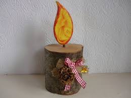 Tischdeko Holzkerze Weihnachtsdeko Basteln Basteln Weihnachten Weihnachtsbasteln