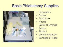 Venipuncutre supplies are used to collect blood samples from the patient's veins. Phlebotomy Basics Marjorie Moreau Rn Objectives After Completing