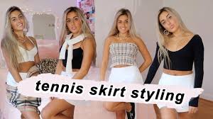 Skirts, women's tennis and sport clothing, all brands, new collections and promotions the tennis n°1 best prices guaranteed quick delivery satisfied or refunded. How To Style A Tennis Skirt Pleated Skirt Outfit Ideas Youtube