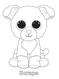 Ty is an american multinational corporation headquartered in illinois, oak brook, and a suburb of chicago. Scraps Beanie Boo Coloring Page Free Printable Coloring Pages For Kids