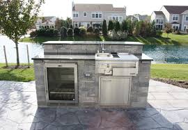 natural stone outdoor kitchen sink