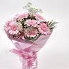 Pink and yellow bouquet with gerbera daisies. 3