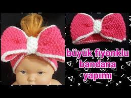 Sis Ile Buyuk Fiyonklu Bandana Yapimi Heandband Crochet Youtube Bandanalar Krose Sapka Orgu