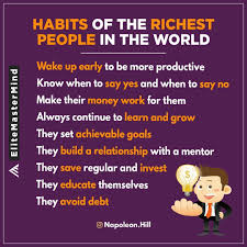 Este Posibil Ca Imaginea Să Conţină Possible Text That Says Habits Of The Richest People In The World Wa Epic Quotes How To Wake Up Early Millionaire Mindset