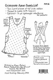 If you've cross stitched before, you likely already know what to look for in a pattern. Nancy Zieman The Blog No Strings Attached Sew An Apron In An Evening