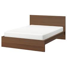 #bedroom_set #bedside_tables #ikea #malm #mattress #occasional_table. Malm Bed Frame High Brown Stained Ash Veneer Luroy Ikea