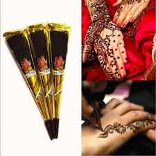 Temporary Tattoo Kit Black Natural Herbal Henna Cones Body Art Paint Mehandi Ink With Images Tattoo Kits Body Art Painting Body Art