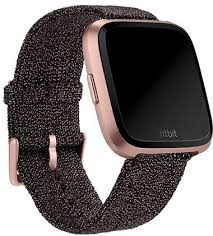 Ph5 For Fitbit Br Rose Gold Black Metallic Knit Fitbit Strap Horween Leather Metallic Knits