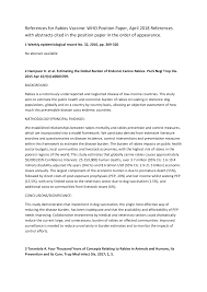 Ideally, position papers lay out a country's position on an issue before the united nations, focusing on what a specific delegation would like to address or accomplish at the un, rather than describing a specific country's experience with a certain issue. Https Www Who Int Immunization Policy Position Papers Pp Rabies References 2018 Pdf Ua 1