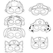 Coloring Paw Patrol Masks Papatrol Paty Paw Patrol