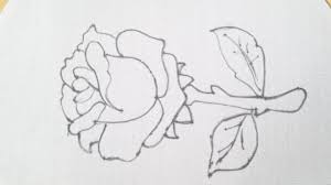 Plant sketches flower outline floral drawing dogwood trees. Easy Hand Embroidery Designs Rose Flower Embroidery Design Tutorial 3d Rose Flower Design Youtube