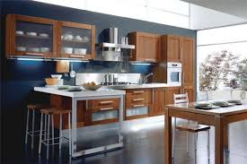 blue kitchen walls