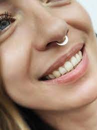 Septum Jewelry Septum Ring Gold Septum Moon Septum 14k Septum Septum Piercing Gold Nose Hoop Dainty Septum Ring Gold Septum Ring Septum Jewelry Nose Piercing Septum Piercing Jewelry