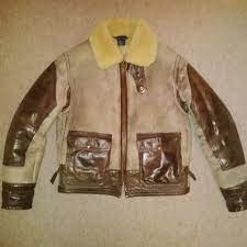 Ralph Lauren Men S Shearling Bomber Leather Jacket Anj4 Size S Leather Bomber Jacket Leather Jacket Jackets