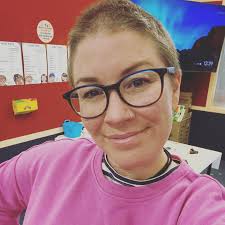 My hair is at an 'icky' length…… I've buzzed it twice now but this is the  longest it's been. My question to you all today…. Shall I buzz it again? Or  Keep