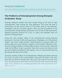 Media statement ideas and relate mental health malaysia: The Problems Of Unemployment Among Malaysia Graduates Free Essay Example