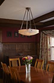 Craftsman style light fixture #507. 24 Diam Morris Multi Stem Alabaster Pendant Paneled Dining Room Panelled Dining Room Brass Lighting