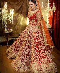 Pin By Chandni Gupta On Barat Brides Red Bridal Dress India Wedding Dress Bridal Lehenga Collection