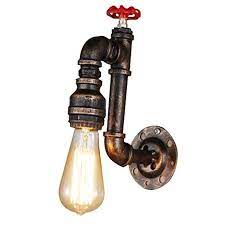 This pleasant piece will definitely fill that missing space in your home, and tie things wonderfully together. Antique Water Pipe Wall Sconce Industrial Edison Wall Lamp Light Fixture