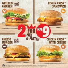 Love burger king malaysia?, how about checking for the best delivery price and deals here! Burger King Fresh Offers Get Any 2 For Rm9 Johor Now