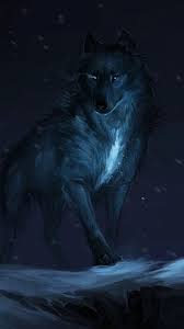 Epingle Par เภs ภภย Sur Animaux Loup Noir Loup Fantasy Images Loup
