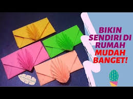 Cara Membuat Amplop Dari Kertas Origami Origami Amplop Tanpa Lem Kreasi Amplop Lebaran Youtube Di 2020 Origami Amplop Kertas