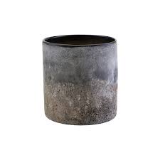 Beautiful and sparkling candle holders gold or silver. Candle Holder Vase Rock Made Of Glass In Gray And Blue O 20 Cm By Home Soul