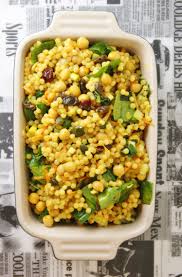 Discover asian side dishes that you can use to round out any meal for an exotic flair that gets on your table fast! Couscous Salat Med Karridressing Curried Couscous Salad Couscous Recipes Delicious Healthy Recipes Curried Couscous