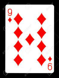 Nine Of Diamonds Playing Card Isolated On Black Background Stock Photo Picture And Royalty Free Image Image 74034129