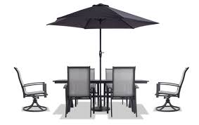 Foreverredwood.com has been visited by 10k+ users in the past month Hollywood 9 Piece Outdoor Dining Set With Cover Umbrella And Base Bob S Discount Furniture