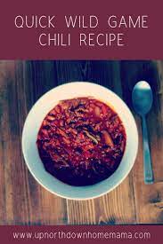 Quick Wild Game Chili Recipe Chili Recipes Moose Chili Recipe Moose Recipes