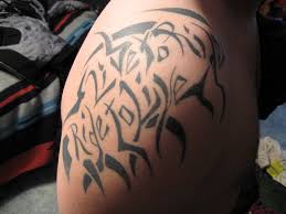 More information on this design. Tattoo Live To Ride Ride To Live Harley Rider Tribal Flickr